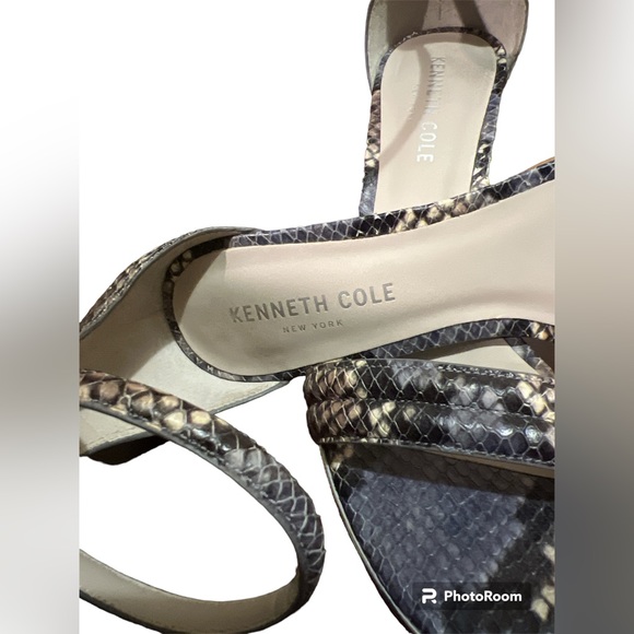 Kenneth Cole Mallory Leather Snake Skin size 7.5 - Picture 5 of 6